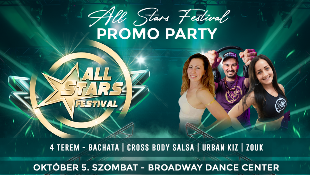 Teal and gold All Stars Festival promotional campaign
