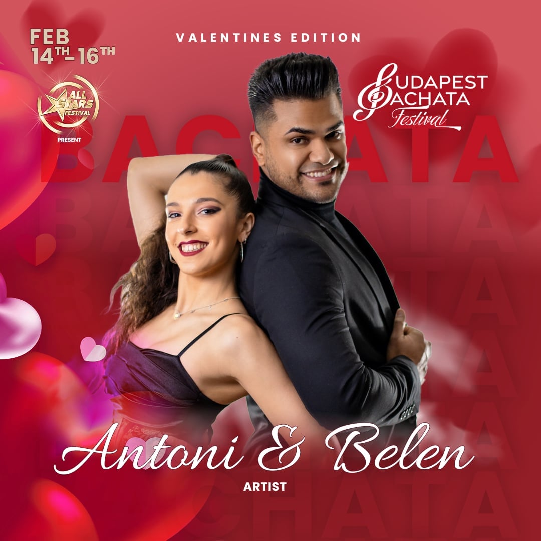 Red Budapest Bachata Festival Valentine’s edition artist campaign