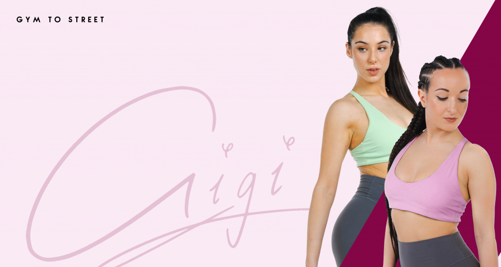 Pale pink Designed by Gigi fitness and streetwear banner